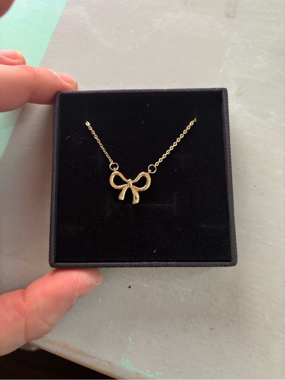 Bow Gold Necklace
